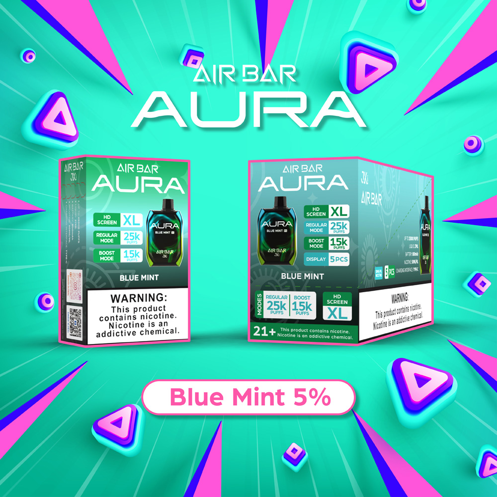 Air Bar Aura 25,000 Puffs 5pk